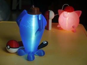 pokemon lanterna --- wobbuffet brinquedos jogos figuras ir 3d print model - Mito3D