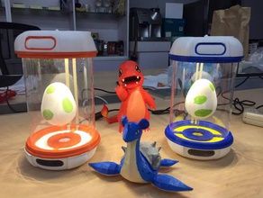 pokemon gehen Inkubator interactive Kunst 3d print model - Mito3D