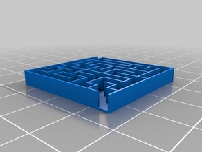 mon personnalisés aléatoire labyrinthe générateur de base puzzles 3d print model - Mito3D