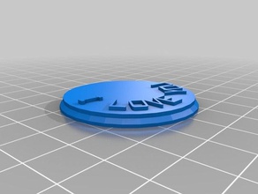my customized miniature pedestal wtext props 3d print model - Mito3D