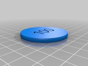 my customized poker chip other 3d print model - Mito3D
