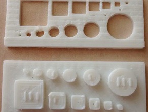 calibration model holes protrusions 3d printing calibrate rebel 3d print model - Mito3D