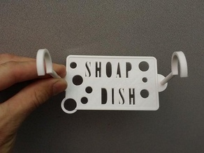 hanging soap dish showerbath bathroom soapdish holder tray 3d print model - Mito3D