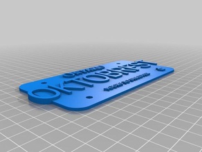 my customized ontario license plate costume 3d print model - Mito3D