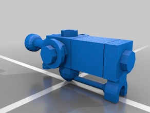lego fallout gun toys games 3d print model - Mito3D