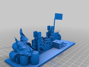 barricada comuna l'art 3d print model - Mito3D