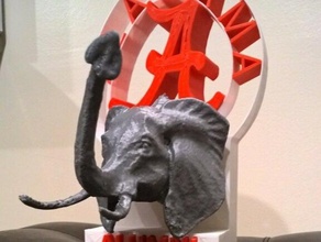 alabama alumni trophy art 3d print model - Mito3D