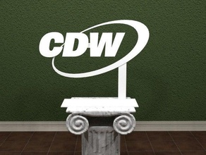 cdw logo signs logos 3d 3dpicks apple awesoma awesome comp computer computers emblem logoz stand standing tech technology thing 3d print model - Mito3D