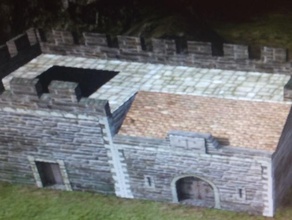 roccaforte palazzo di giustizia corte+dungeon oggetti scena casa corte 3d print model - Mito3D