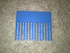 simple crest comb bathroom hair 3d print model - Mito3D
