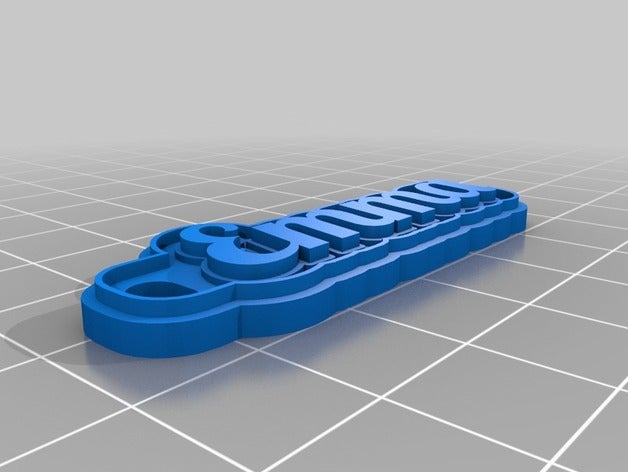 my customized multiline tag keychain keychains 3D print model - Mito3D