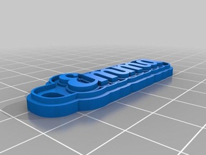 my customized multiline tag keychain keychains 3d print model - Mito3D