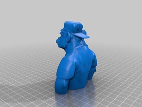 bad monkey Skulpturen 3d print model - Mito3D