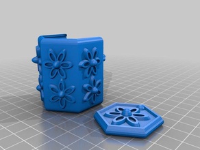 flower life box containers 3d printed container robertus keers 3d print model - Mito3D