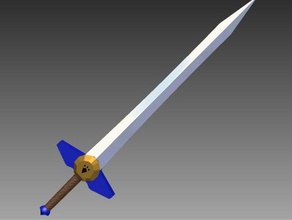 biggorons sword redone props cosplay ocarina time zelda 3d print model - Mito3D