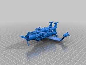 steampunk avião brinquedos jogos 3d print model - Mito3D