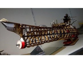 uchuu senkan yamato no rc lasercut araç model spacebattleshipyamato uzay gemisi ushun-senkan 3d print model - Mito3D
