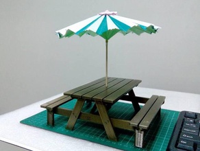 110 tavolo all'aperto modello mobili 3d print model - Mito3D