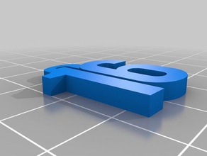 16 Promotion Schlüsselanhänger sechzehn Quaste 3d print model - Mito3D