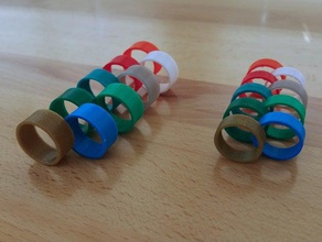flexible ring rings 3d print model - Mito3D