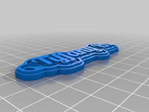 my customized multiline tag keychain keychains 3d print model - Mito3D