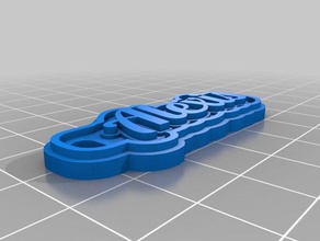 my customized multiline tag keychain keychains 3d print model - Mito3D