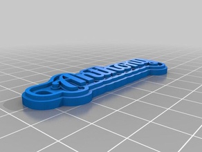 my customized multiline tag keychain keychains 3d print model - Mito3D