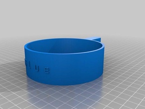 blue food scoop pets customized 3d print model - Mito3D
