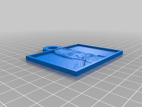 brucelithopane pequeno 2d a arte personalizado 3d print model - Mito3D