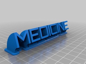 medicine office customized 3d print model - Mito3D