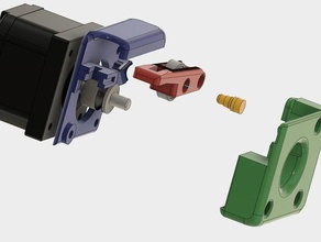 bowden extrusora capturado conector 3d de la impresora extrusoras acoplador tubo modular nema17 pfc 3d print model - Mito3D