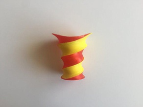 2 color spiral vase v9c 3d printing 3d print model - Mito3D