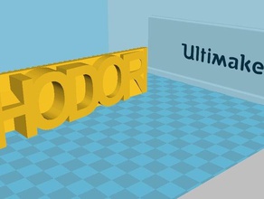 hodor oficina de la puerta reemplazo partes 3d print model - Mito3D