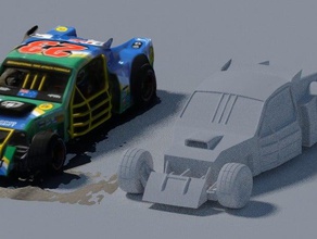 trackmania turbo canyon car printable Fahrzeuge für immer Spiel ingame Nationen trubo 3d print model - Mito3D