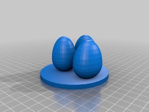 el nido 3d la impresión de aves pascua diseño huevo 3d print model - Mito3D