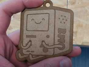 bmo keychain laser cut keychains adventure time 3d print model - Mito3D