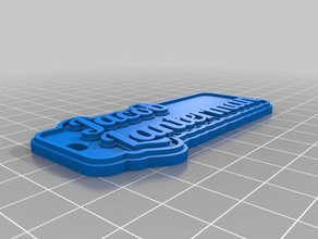 my customized multiline tag keychain jacob keychains 3d print model - Mito3D