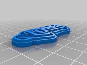 lona keychains customized 3d print model - Mito3D