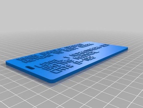 level one tubing order tag organization customized 3d print model - Mito3D