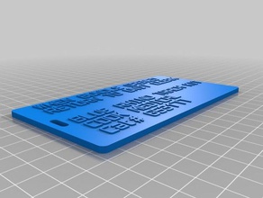 blue rhino trach kit order tag organization customized 3d print model - Mito3D