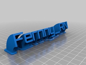 fernny rn office customized 3d print model - Mito3D