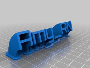 amy rn office customized 3d print model - Mito3D