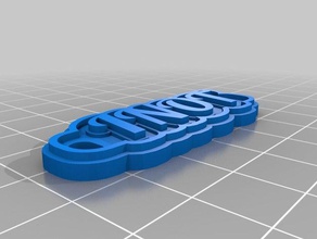 toni contrario keychains customized 3d print model - Mito3D