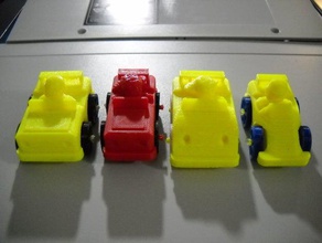 poca gente wheeiles coches de juguete en su pequeño pueblo la ciudad skyway los juguetes juegos 3d print model - Mito3D