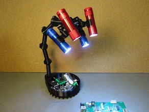 arachnid task lamp decor 3d print model - Mito3D