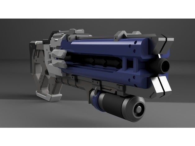 soldier 76 gun overwatch props 3D print model - Mito3D