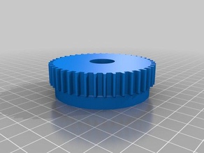 my customized parametric pulley 42 tooth index lots profiles 3d printer parts 3d print model - Mito3D