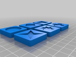 quirkle oyun parçaları oyunlar 3d print model - Mito3D