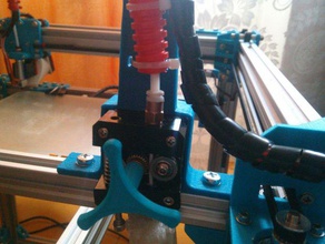 extruder motor holder 3d printer parts bowden clamp mount camera corexy d-bot mounting bracket open source solidworks v-slot 3d print model - Mito3D