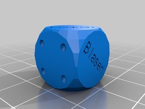 der w&uumlrfel dice customized 3d print model - Mito3D